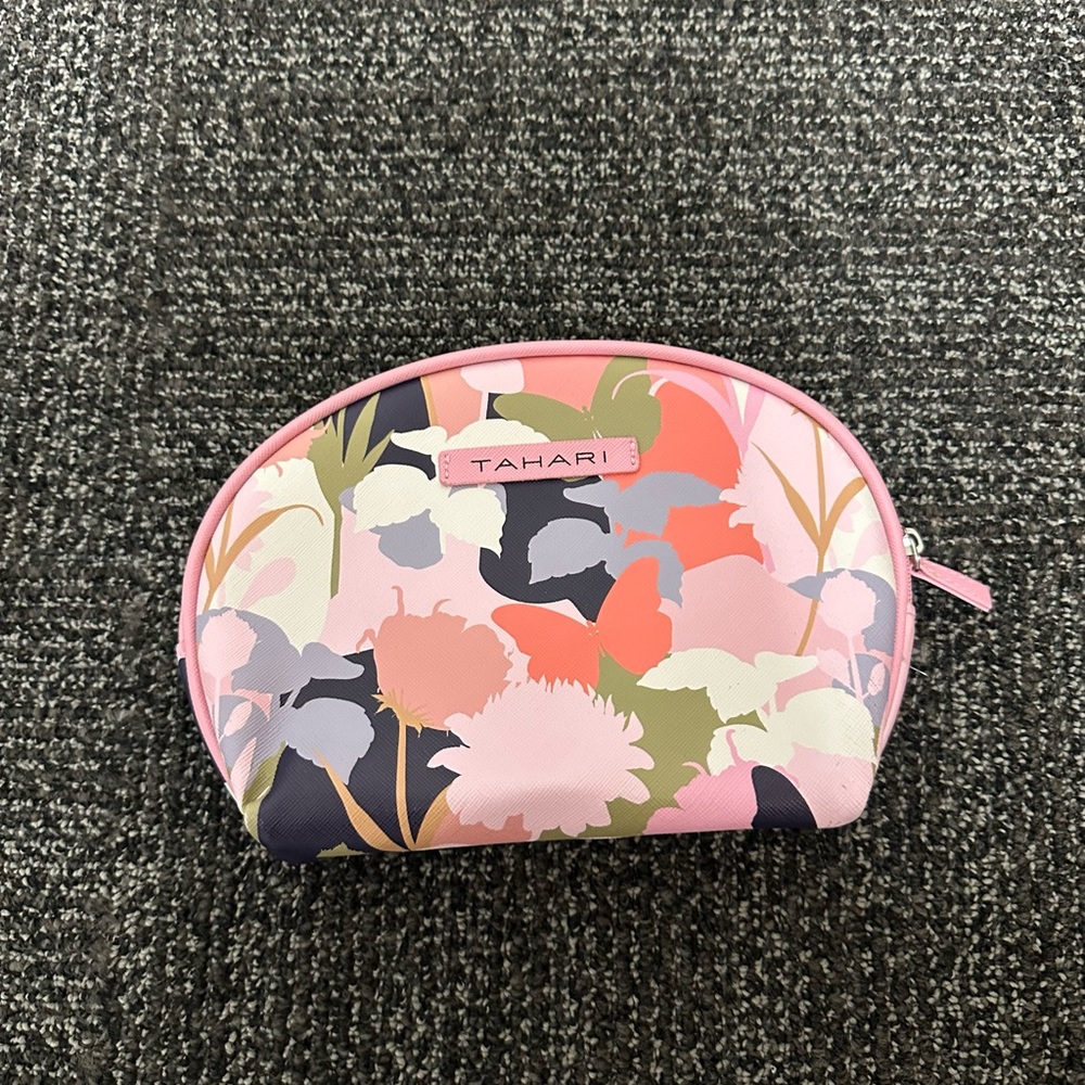 Tahari Travel Cosmetic Handbag Summer Garden